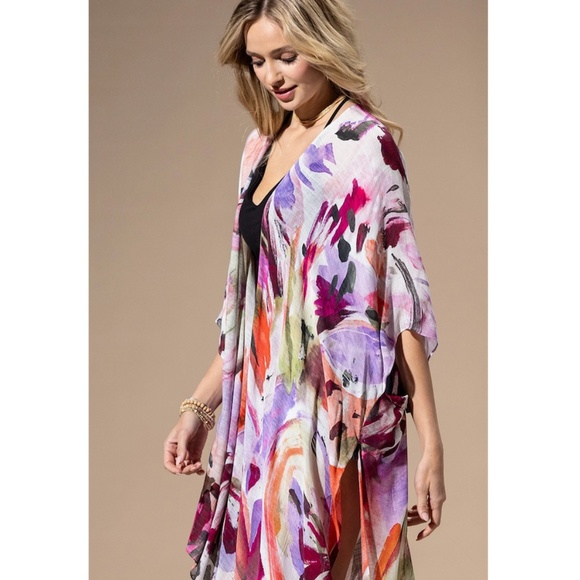 🌟 “The Violet" Watercolor Multi Kimono - Picture 4 of 5